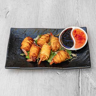 Gamberi in laccio di patate - 6 pezzi