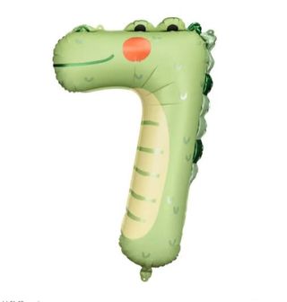 Cyferka 7 z helem dla DZIECI