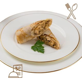 Creps con Pollo, Setas y Queso