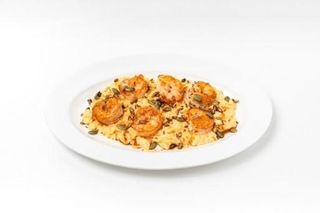 Скрэмбл с креветками