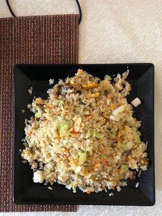 Orez cu fructe de mare