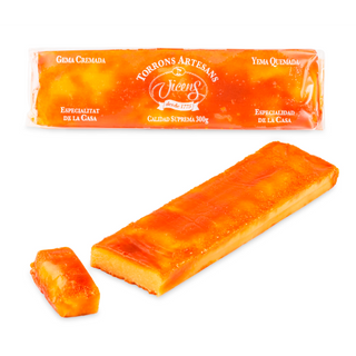 Turrón de Yema Quemada Vicens Tabla 300 Gr.