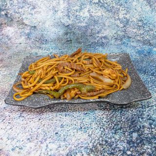 Tallarines Fritos Tres Delicias