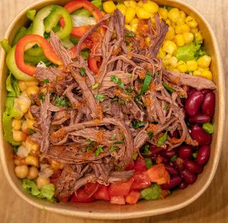 Попи bowll с телешко дърпано