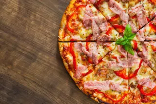 Pizza de proscuito (32 cm.)