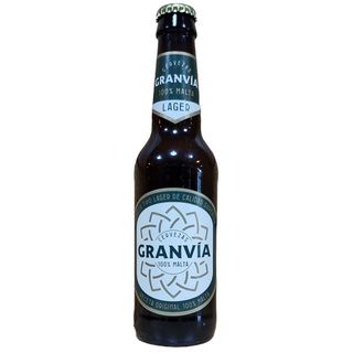 Cerveza Gran Vía Lager - Botella 33cl