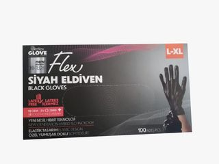 Manusi din TPE, 100 buc negre, L-XL