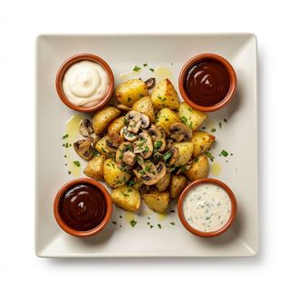 Patatas con champiñones