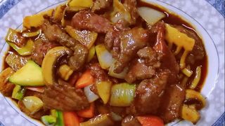 56. Ternera Salteada Picante