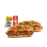 ორმაგი ქათმისა და  საქონლის ეკო ბაგეტის მენიუ