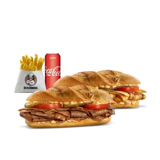 ორმაგი ქათმისა და  საქონლის ეკო ბაგეტის მენიუ