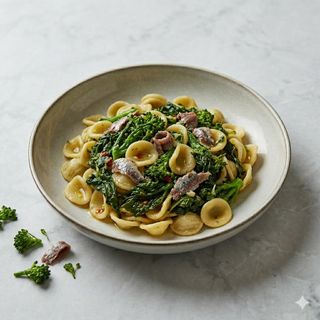 Orecchiette rape e acciughe