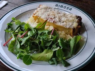 Lasagne z zieloną sałatą