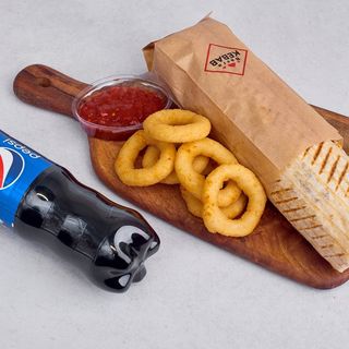 Zestaw Pudziana z podwójnym mięsem + napój