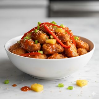 Cerdo Frito Con Salsa Agridulce