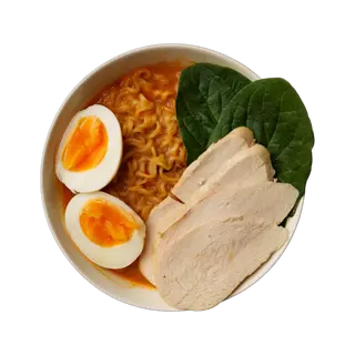 Рамен сырный с курицей 