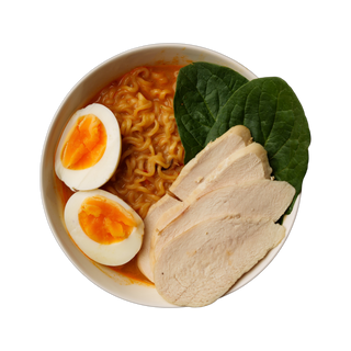 Рамен сырный с курицей 