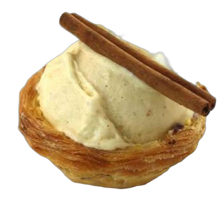Pastel de Nata com Gelado de Baunilha