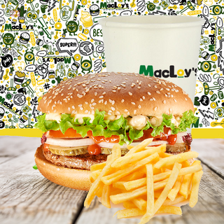 MAC BUN MENU' CON BEVANDA ANALCOOLICA