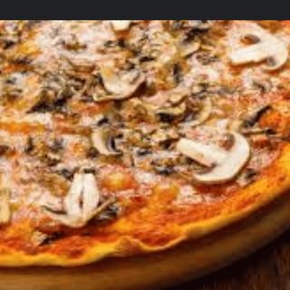 Pizza Margarita Con Champiñón (Grande) con bebida lata gratis