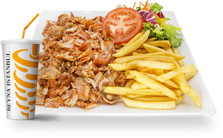 Menú Plato Kebap Con Arroz