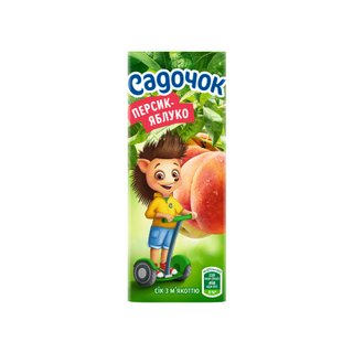 Сік Садочок Персик-яблуко (0.2л)
