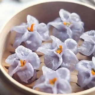44.Ravioli trasparenti gambero - 3 pezzi 虾饺