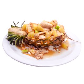 13A. Пържен пресен ананас с пиле (800гр)