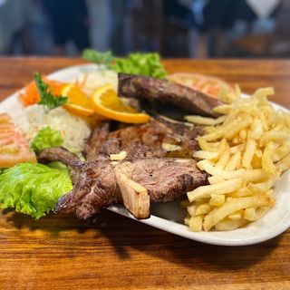 Dose de Bife da Vazia ao Alho