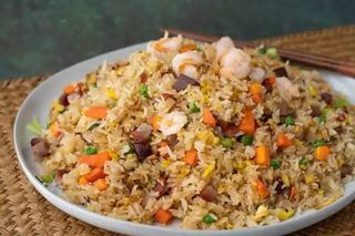 Coconut  Rice +Chicken or fish