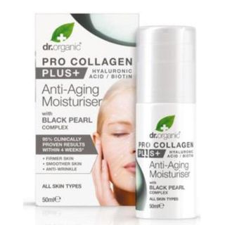 Crema Antiedad Pro Collagen Perla Negra Dr Organic 50 Ml