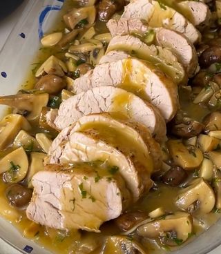 Lombinhos de Porco c/ Molho de Cogumelos