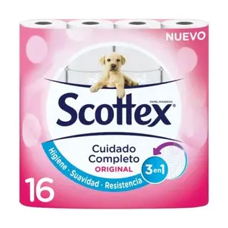 Papel Higiénico Original Scottex 16 Rollos.