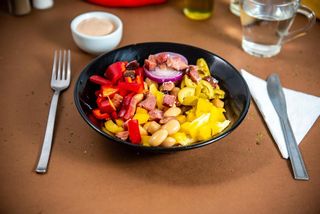 Bacon and beans salad