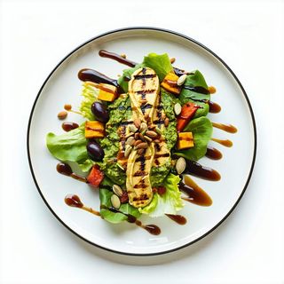 Sałatka grillowane warzywa