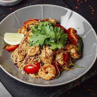 Сингапурша дайындалған кеспе/Лапша по-Сингапурски