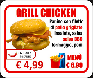 Grill Chicken Menù