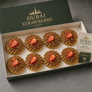 Pufnaste mini   Premium palačinke  Dubai strawberry