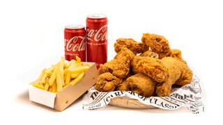 Menú 4 Piezas De Pollo  + 4  Alitas 