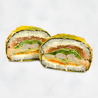 Burger cu somon și creveti