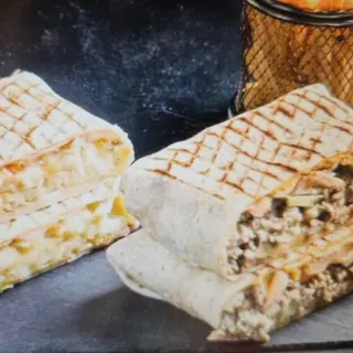 Tacos De Carne Picada Y Patatas Fritas