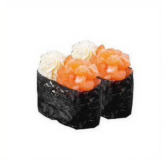 Gunkan Salmón Queso (2 Pzs.)