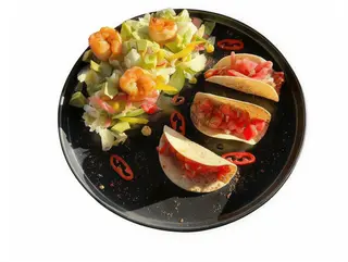 Салат з креветками та томатною сальсою (250g)