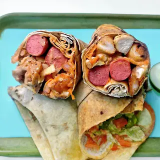 Chicken Shawarma with Double Sausage