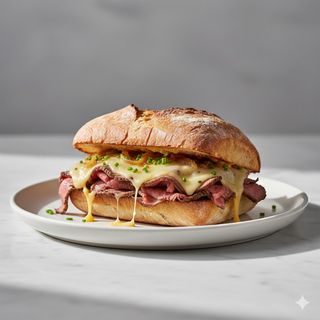 Bocadillo De Ternera Y Queso