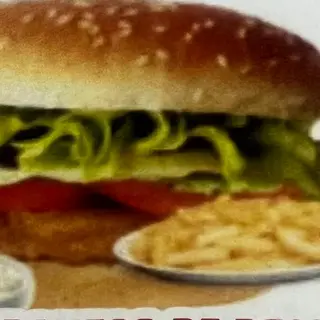 Menú hamburguesa doble de pollo