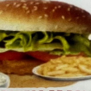 Menú hamburguesa doble de pollo