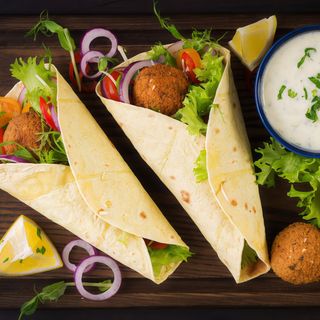 Wrap de falafel