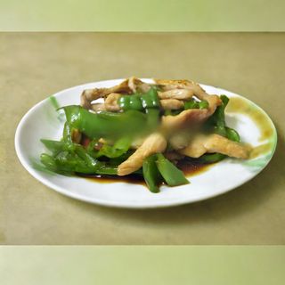 80A- Pollo Con Pimientos Verdes