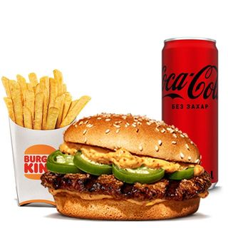 Чили Чийз Бургер Меню (569г)